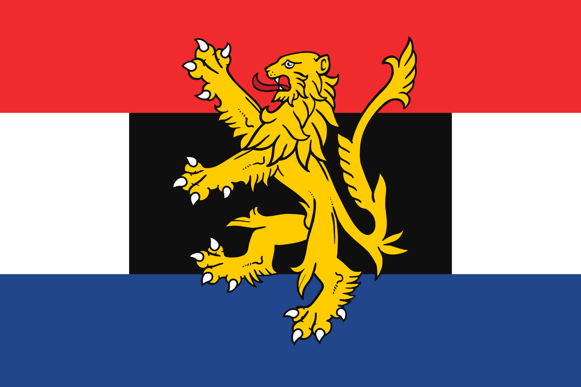 Das ist die Flagge der Benelux-Staaten